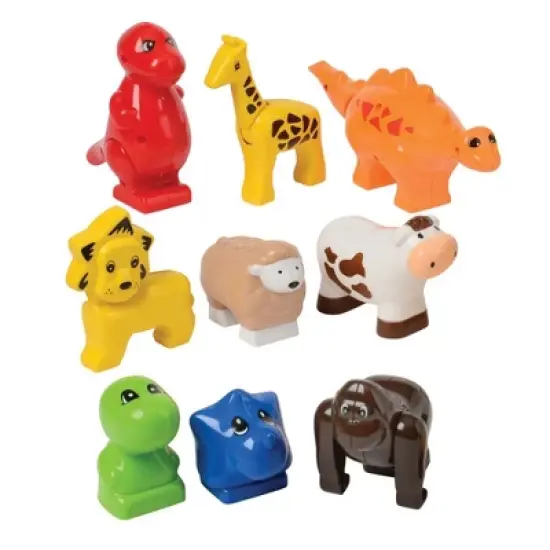 Creative Minds Block Animals Building Set - 17 Pieces image {1}