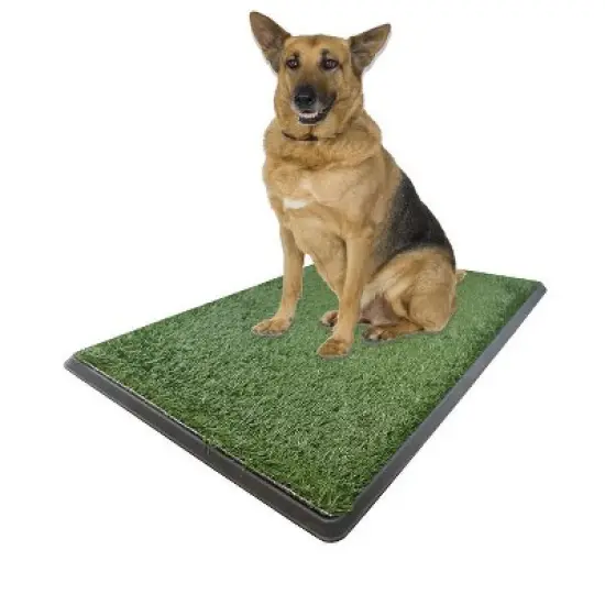 5 Star Super Deals Dog Pet Grass Potty Patch Portable X-Large 30x20 - 3 Layer Artificial Turf Grass Pad For Puppy Potty Bathroom Training image {4}