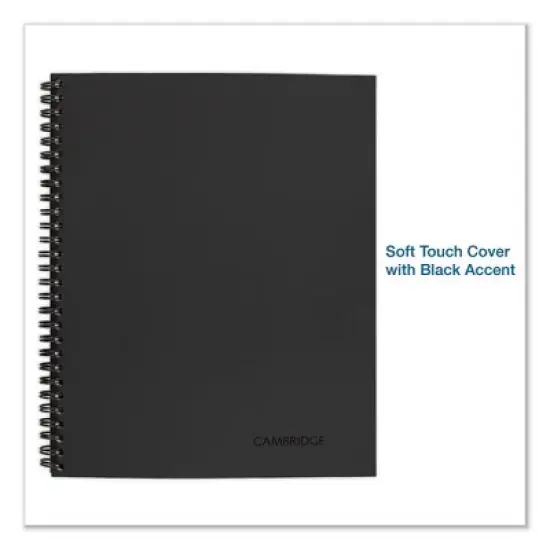 Cambridge Wirebound Guided Action Planner Notebook, 1-Subject, Project-Management Format, Dark Gray Cover, (80) 11 x 8.5 Sheets image {4}