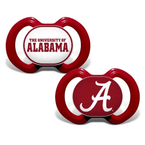 BabyFanatic Officially Licensed Unisex Pacifier 2-Pack - NCAA Alabama Crimson Tide image {1}