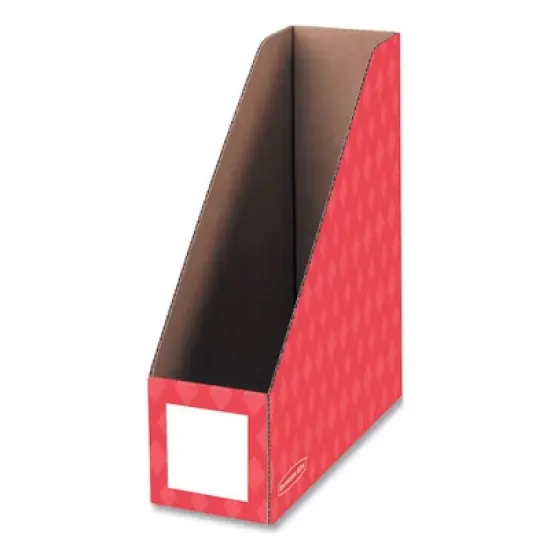 Bankers Box Extra-Wide Cardboard Magazine File, Assorted, 6/Pack, 4.25" x 11.38" x 12.88" image {4}