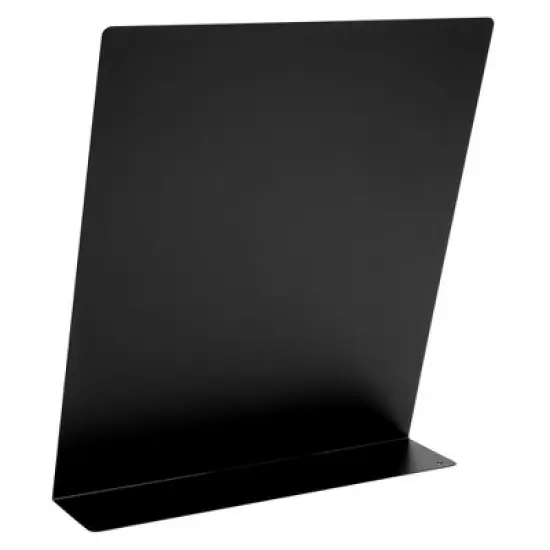 Juvale Large Magnetic Metal Board for Magnets - Tabletop Memo Display Easel Stand for Home, Office, School (Black, 12.6 In) image {7}