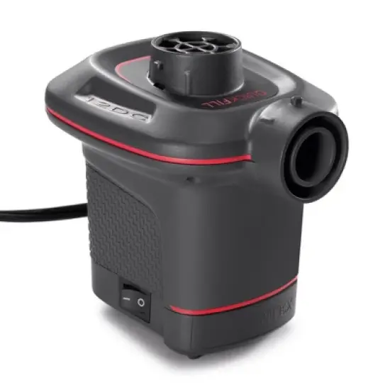 Intex 12 Volt Quick-Fill DC Car Electric 23 Cubic Feet per Minute Air Pump for Pool Floats, Air Beds, Toys, and Games with Car Power Adapter image {2}