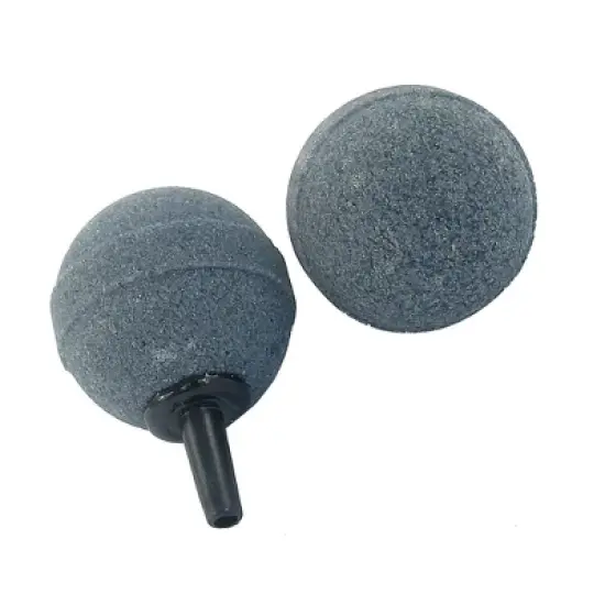Unique Bargains Aquarium Fish Tank Ball Shape Bubble Air Stones 1.2" Gray 2 Pcs image {2}