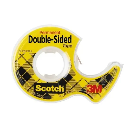 Scotch Permanent Double-Sided Tape .5" x 450" image {10}