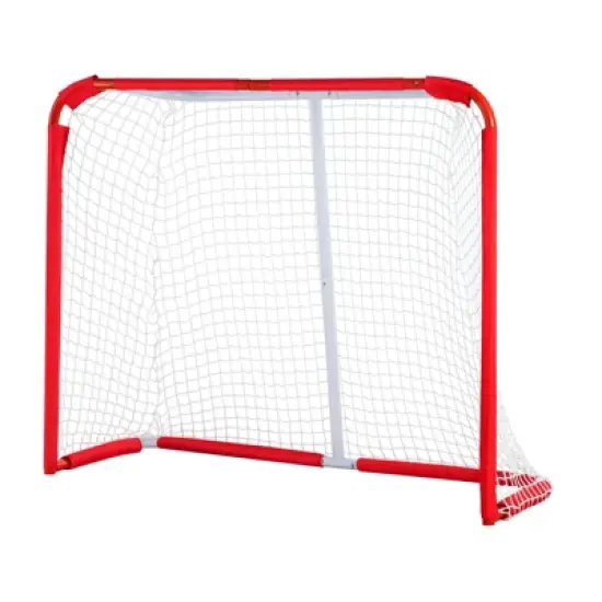 VEVOR Youth Street Hockey Net, Indoor Outdoor Steel Hockey Goal, Portable Lightweight Youth Street + Roller for Kids image {8}