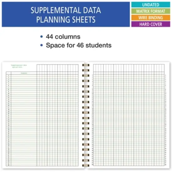 Elan Publishing Company Hardcover Teacher Lesson Plan 8 Period: Days Vertically Down The Side (Tree Seasons) image {8}