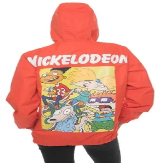 Members Only Women's Nickelodeon Collab Popover Oversized Jacket image {4}