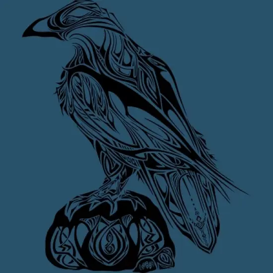 Men's Design By Humans Artistic Black Raven By katrinawold Tank Top image {1}