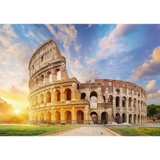 Trefl Romantic Sunset: Colloseum Rome Italy Jigsaw Puzzle - 1000pc image {2}
