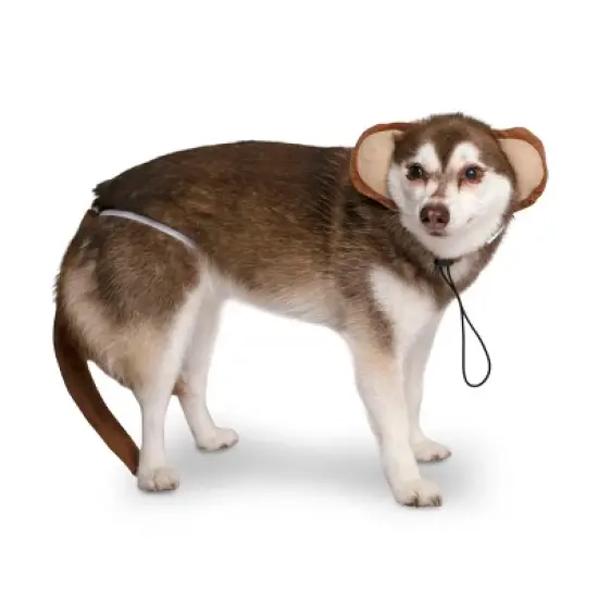 Midlee Monkey Headband & Tail Dog Costume image {2}