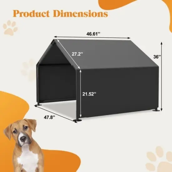 Gulches Gray Portable Dog Shade Shelter Tent for Outdoor Use image {7}