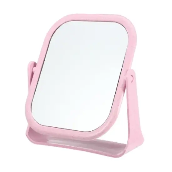 Unique Bargains Plastic Double Sided 360&deg; Rotating Makeup Mirror 1 Pc image {8}