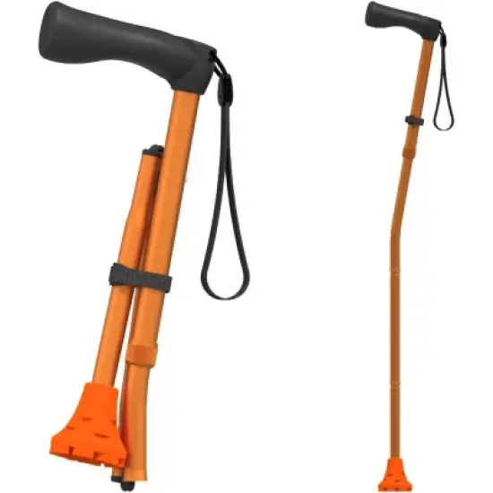 Hachikiko GoStick Folding Cane,Adjustable Stable Walking Cane, Heavy Duty Travel-Friendly with Anti-Slip Tip image {7}