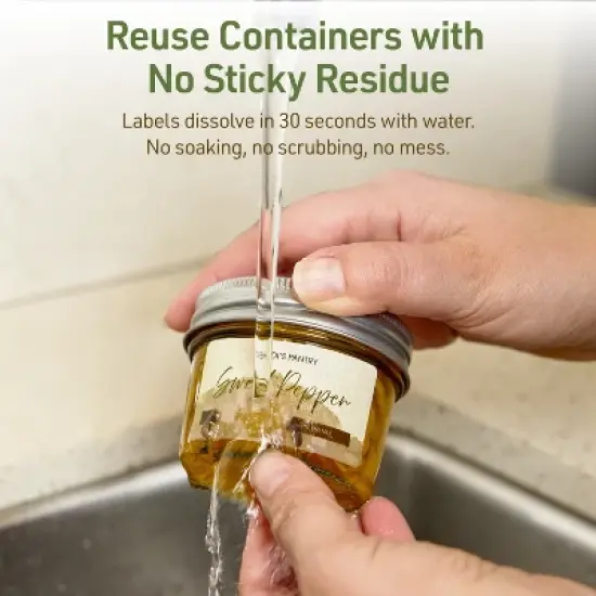 Avery Dissolvable Labels, 0.5" x 1.75" Rectangle image {2}