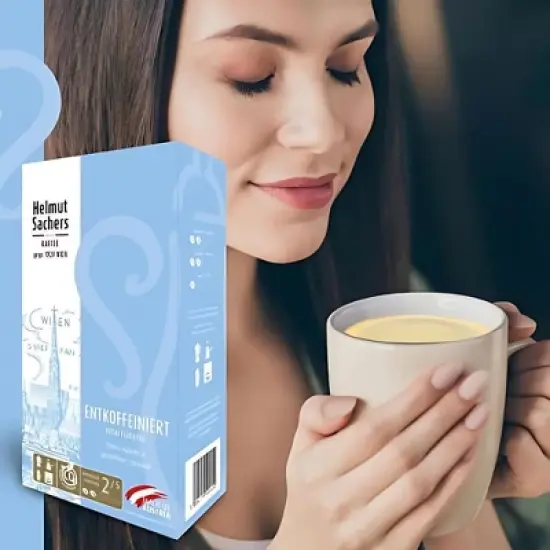 Helmut Sachers Decaffeinated Ground Coffee 17.6oz / 500g image {2}