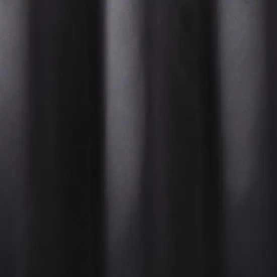 Estate View Seville Solid Room Darkening Grommet Top Curtain Panel Pair, 38"x84", Black image {1}