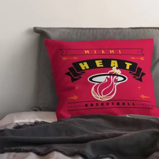 NBA Miami Heat Hardwood Classics Printed Throw Pillow image {2}