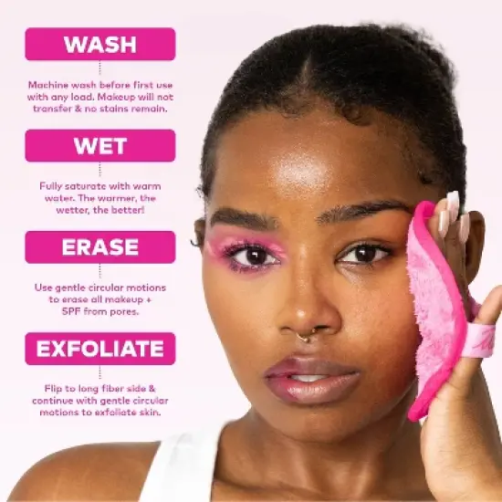 MakeUp Eraser Wifey Head Band/Wrist Guard/Wipe - 3ct image {6}