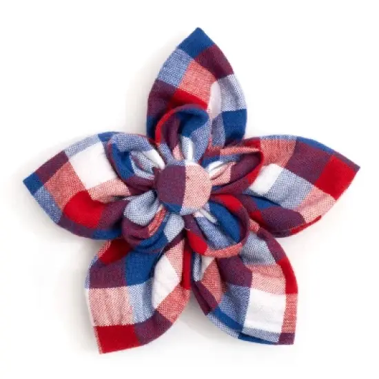 The Worthy Dog Check Flower Accessory image {3}