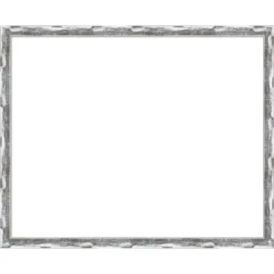 Amanti Art Scratched Wave Chrome Framed Dry Erase Magnetic Board image {14}