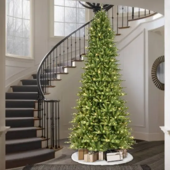 9ft Pre-lit Full Artificial Christmas Tree Forest Fir - Puleo image {2}