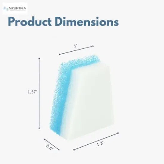 Nispira Fine Blue and White Disposable Air Filters Compatible with ResMed S7 S8 CPAP Machine, 24 Filters image {2}