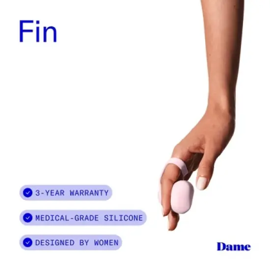 Dame Fin Finger Vibrator - Quartz image {2}
