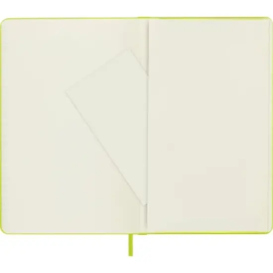 Moleskine Notebook Long Ruled Hard Cover Lemon Green image {4}