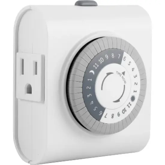 GE Indoor Mechanical Timer 24hr with 2 Outlets image {3}