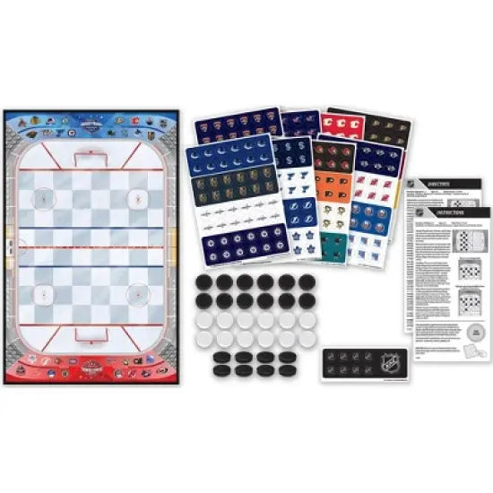MasterPieces Officially licensed NHL League-NHL Checkers Board Game for Families and Kids ages 6 and Up image {2}