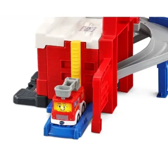 VTech Go! Go! Smart Wheels Race & Rescue Firehouse Track Set image {6}