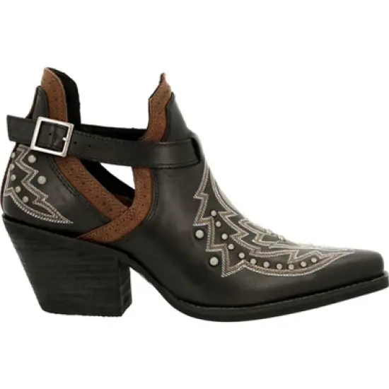 Women's Durango Studded Western Fashion Bootie, DRD0403, Black image {6}