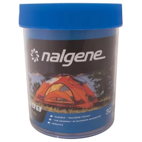 Nalgene Wide Mouth Outdoor Storage Container - Clear/Blue image {3}