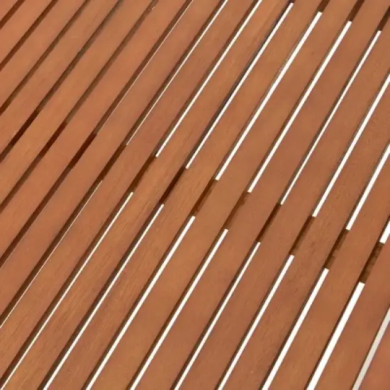 Stamford 3pc Eucalyptus Wood Outdoor Conversation Set with Chairs & Table - Natural - Alaterre Furniture image {14}