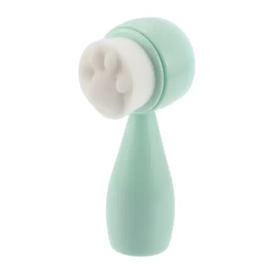 Unique Bargains Soft Silicone Synthetic Fiber Wool Cleansing Brush Cat's Paw 4.45"x1.69" 1 Pc image {4}