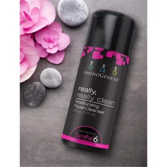 AminoGenesis Really, Really Clean Moisturizing Facial Cleanser | Ultra Beautifying Cleanser | Youthful Skin | - (6 oz) image {1}