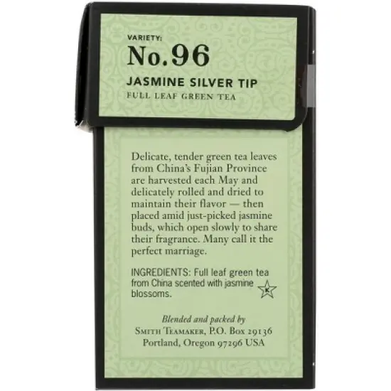 Smith Teamaker Jasmine Silver Tip Tea - Case of 6/15 Bags image {3}