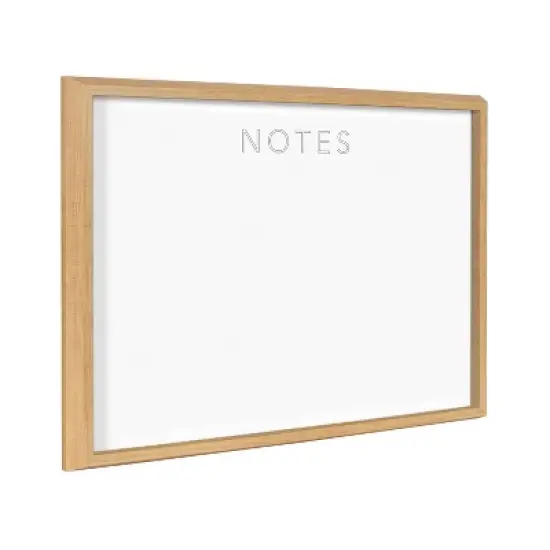 18" x 24" Blake Notes Framed Printed Glass by the Creative Bunch Studio Natural - Kate & Laurel All Things Decor: Modern Dry Erase Board image {4}
