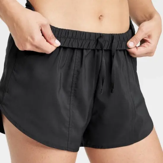 Women's Woven Mid-Rise Run Shorts 3" - All In Motion&trade; image {5}