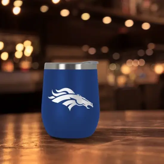 NFL Denver Broncos 10oz Team-Colored Wine Tumbler image {2}