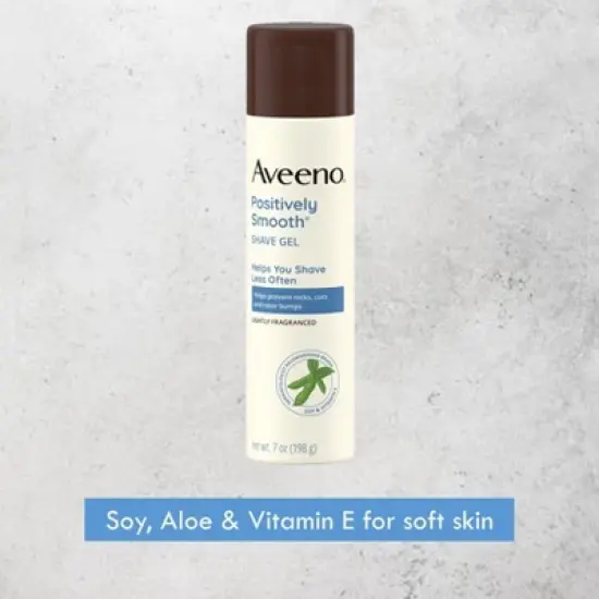 Aveeno Positively Smooth Shave Gel - 7oz image {3}