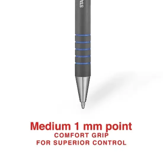 MyOfficeInnovations Postscript Retractable Ballpoint Pens Medium Point Blue Dozen(18263) 808007 image {2}