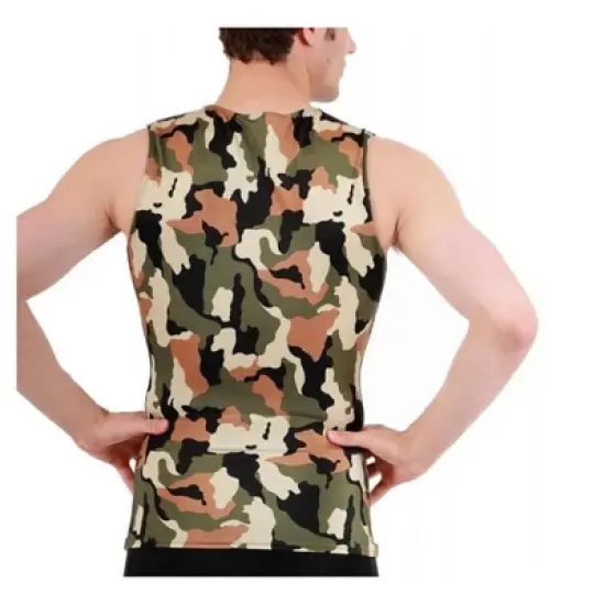 Insta Slim Camo Activewear Sleeveless V- Neck 3VAT0N1 image {2}