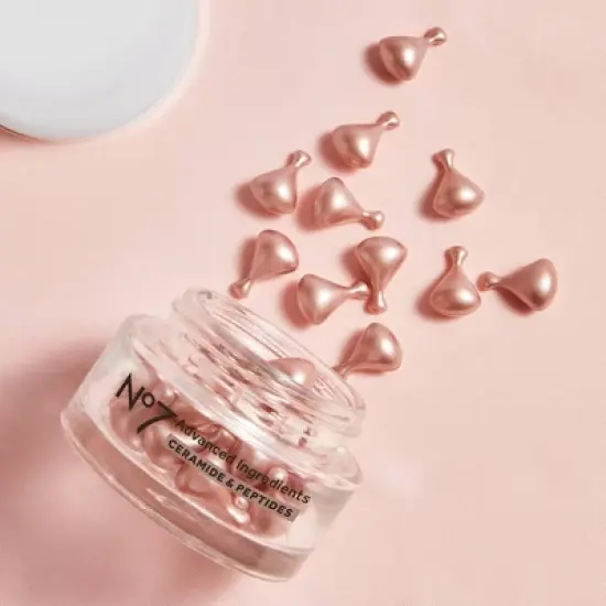 No7 Advanced Ingredients Ceramide & Peptides Facial Capsules - 30ct image {6}