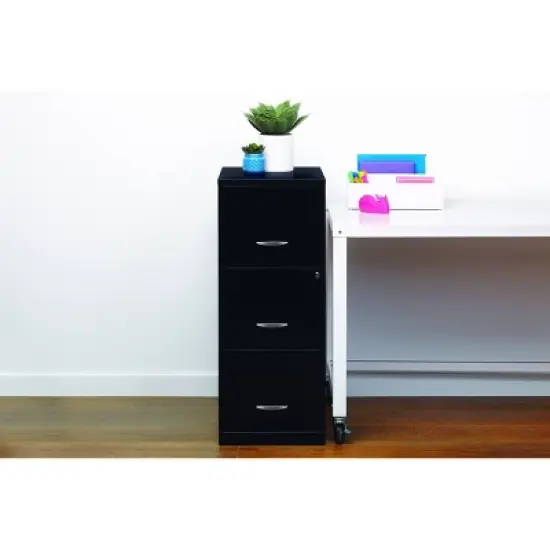 Hirsh Industries Space Solutions File Cabinet 3 Drawer - Black image {4}