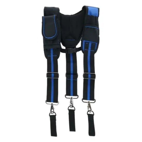 Aisenin Men's Suspenders with Pockets and Swivel Hooks and Tool Belt Loop Ends image {3}