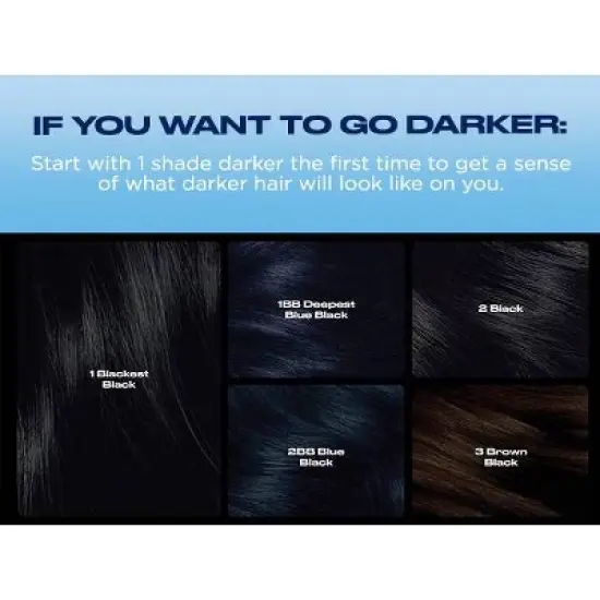 Clairol Nice'n Easy Permanent Hair Color Cream Kit - Black image {6}