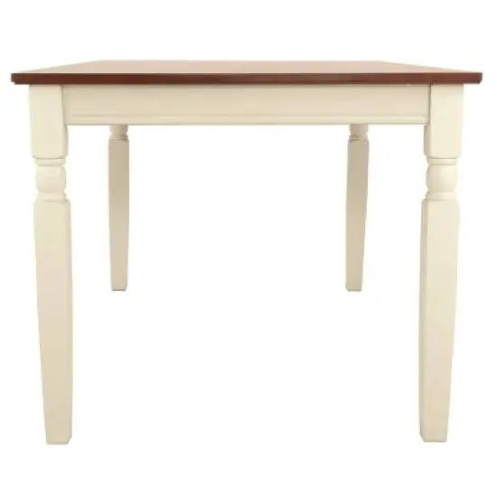 Whitesburg Rectangular Dining Room Table Wood/Brown/Cottage White - Signature Design by Ashley image {7}