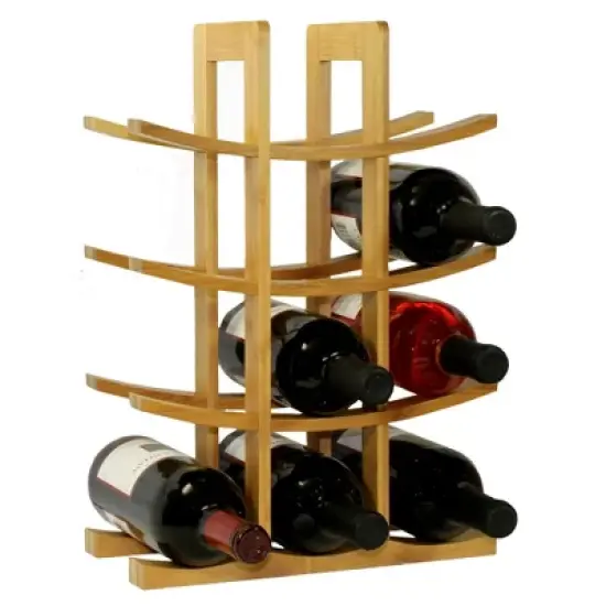 Oceanstar 12-Bottle Natural  Wine Rack image {5}